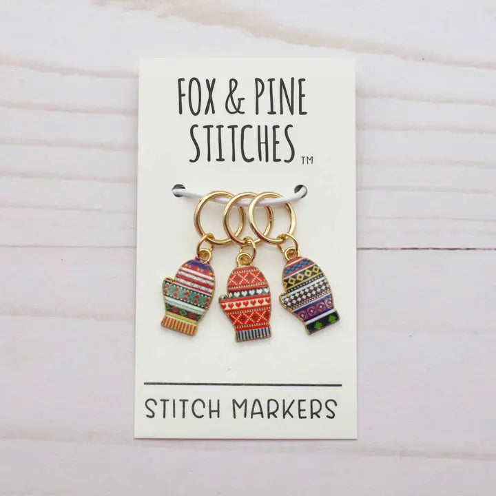 Fair Isle Mittens Stitch Markers
