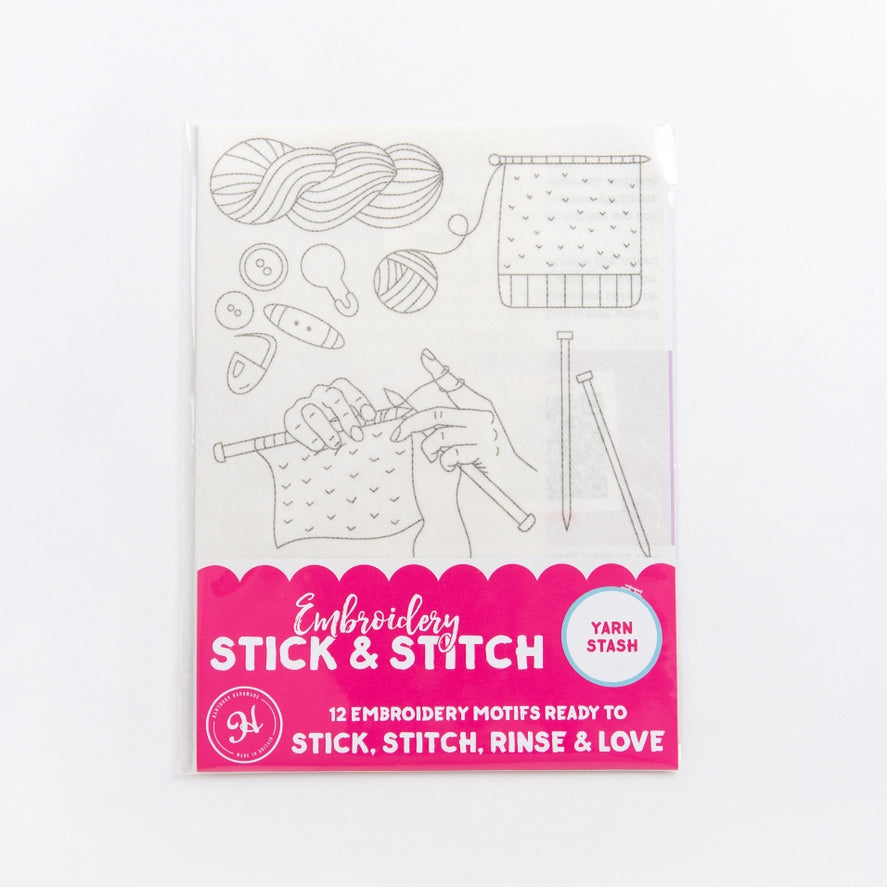 Yarn Stash Stick & Stitch Embroidery Pack