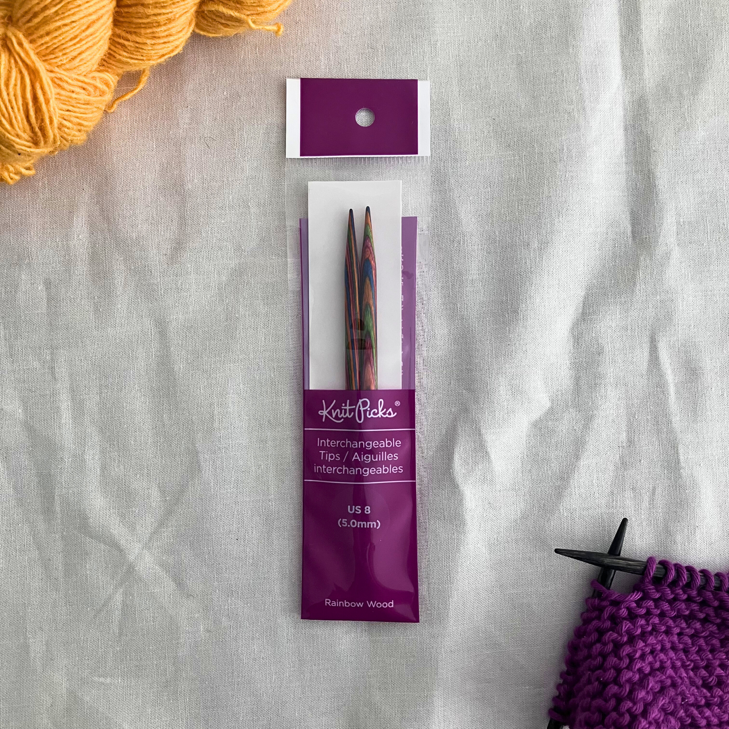 Rainbow Wood Interchangeable Tips (5")