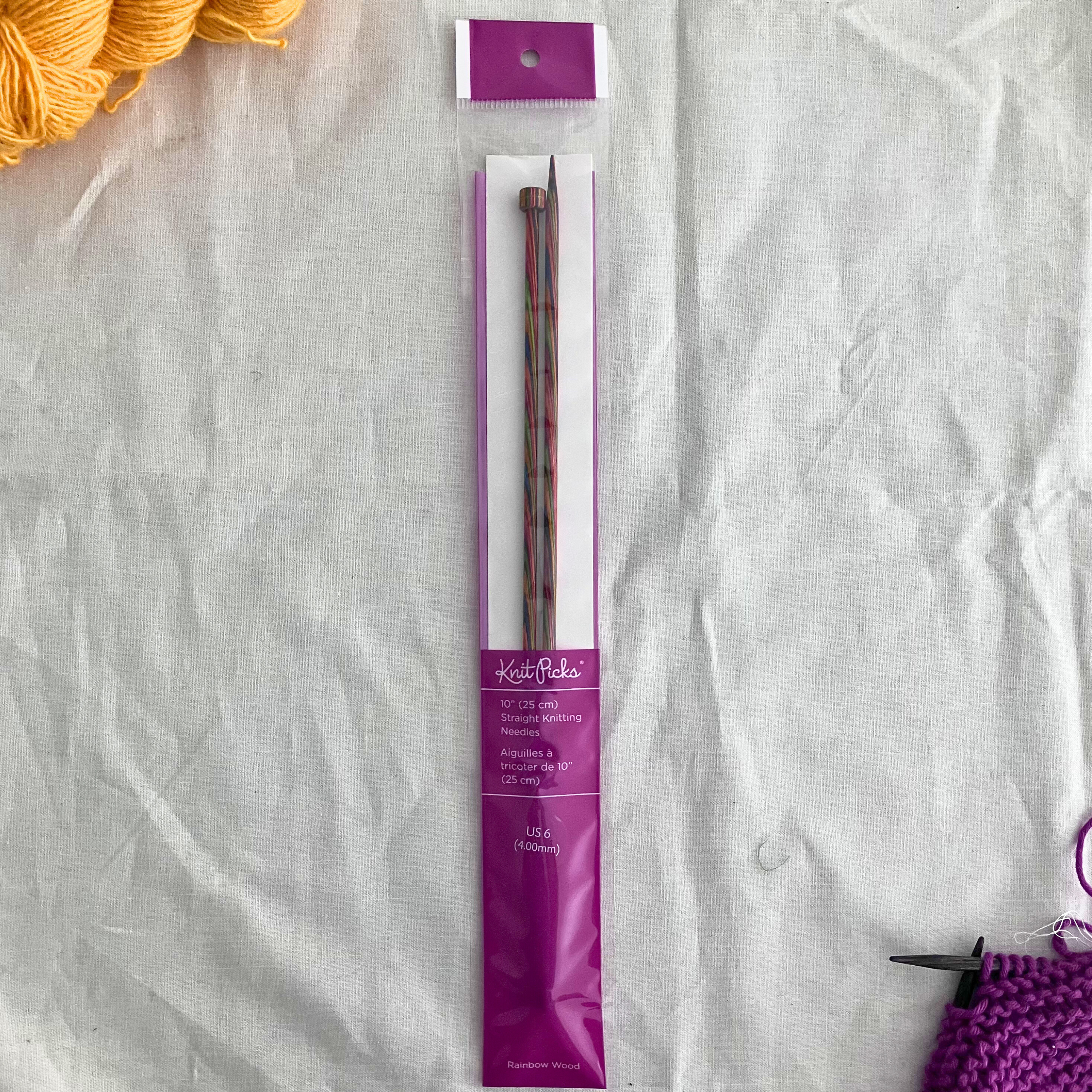 Rainbow Wood Single-Pointed Needles