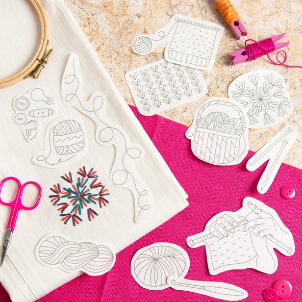 Yarn Stash Stick & Stitch Embroidery Pack