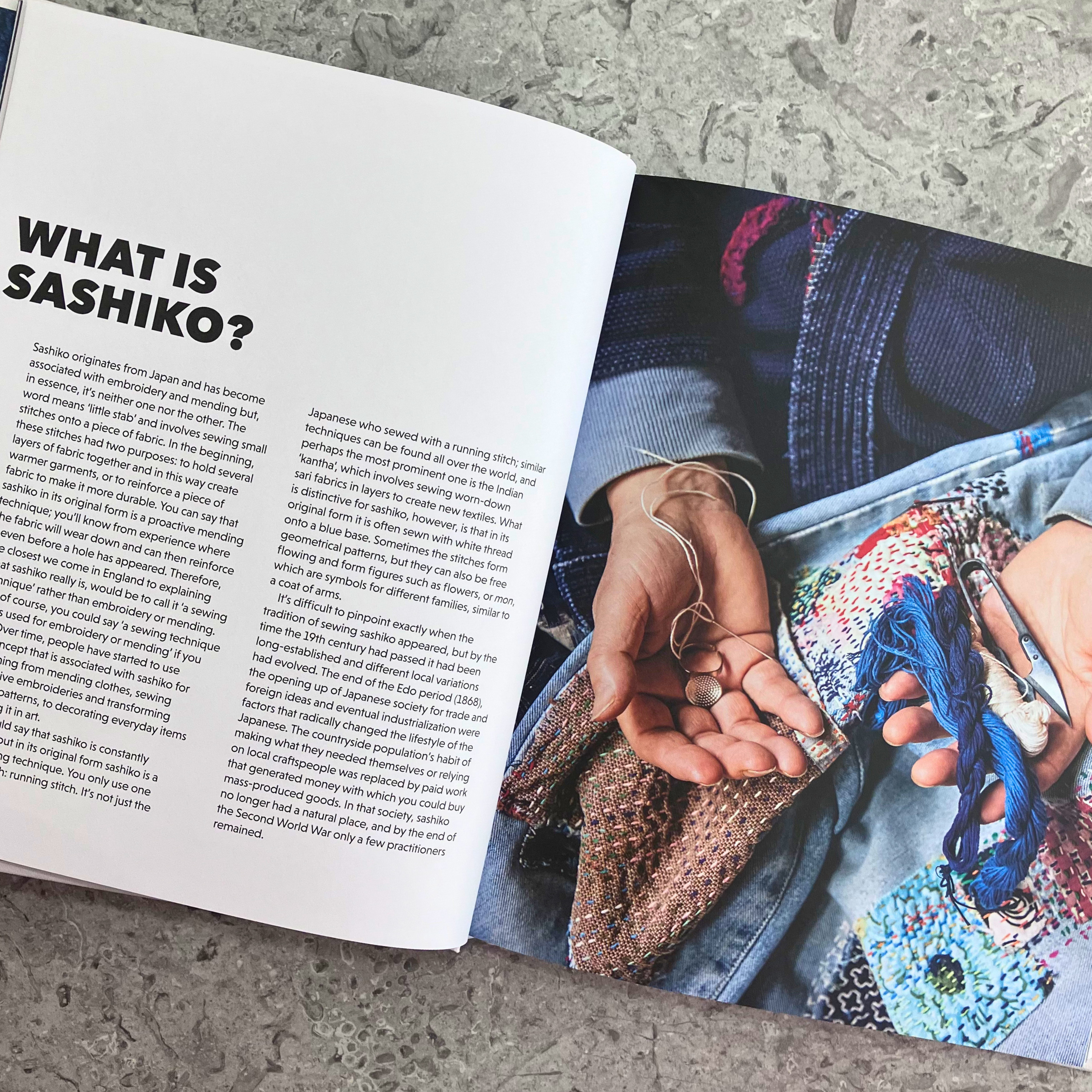 Mending with Sashiko