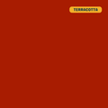 Solid terracotta (dark red‑orange) quilting cotton — Andover Century Solids. 44/45in.
