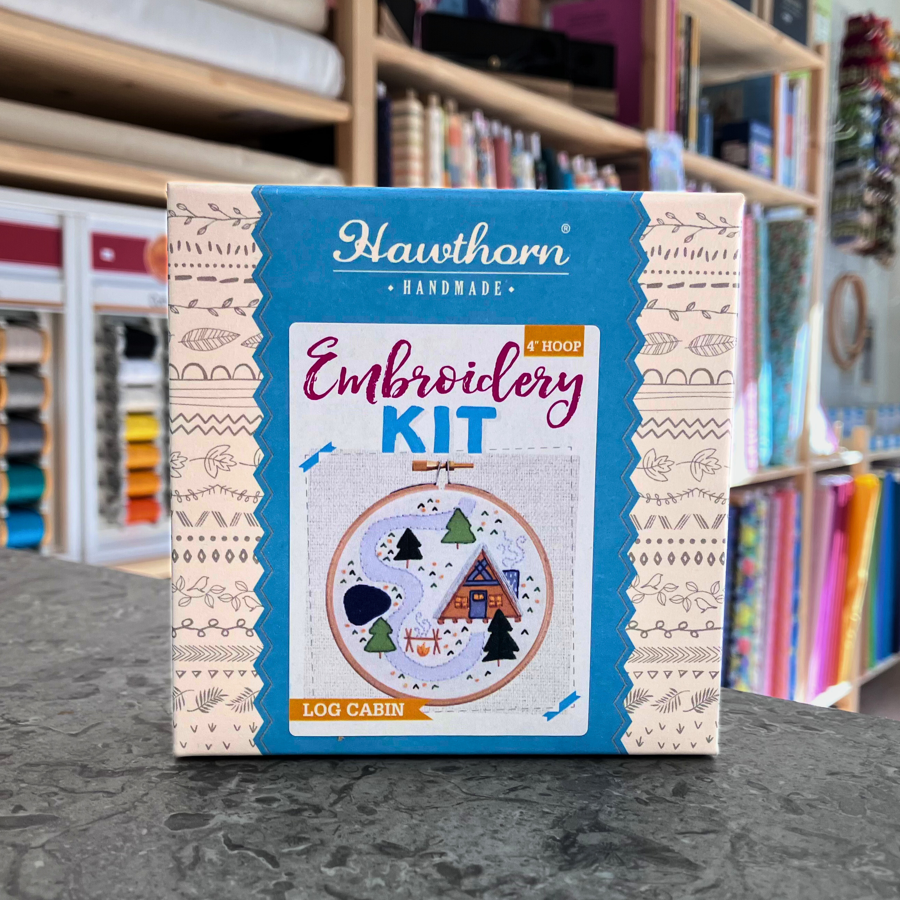 Log Cabin Embroidery Kit