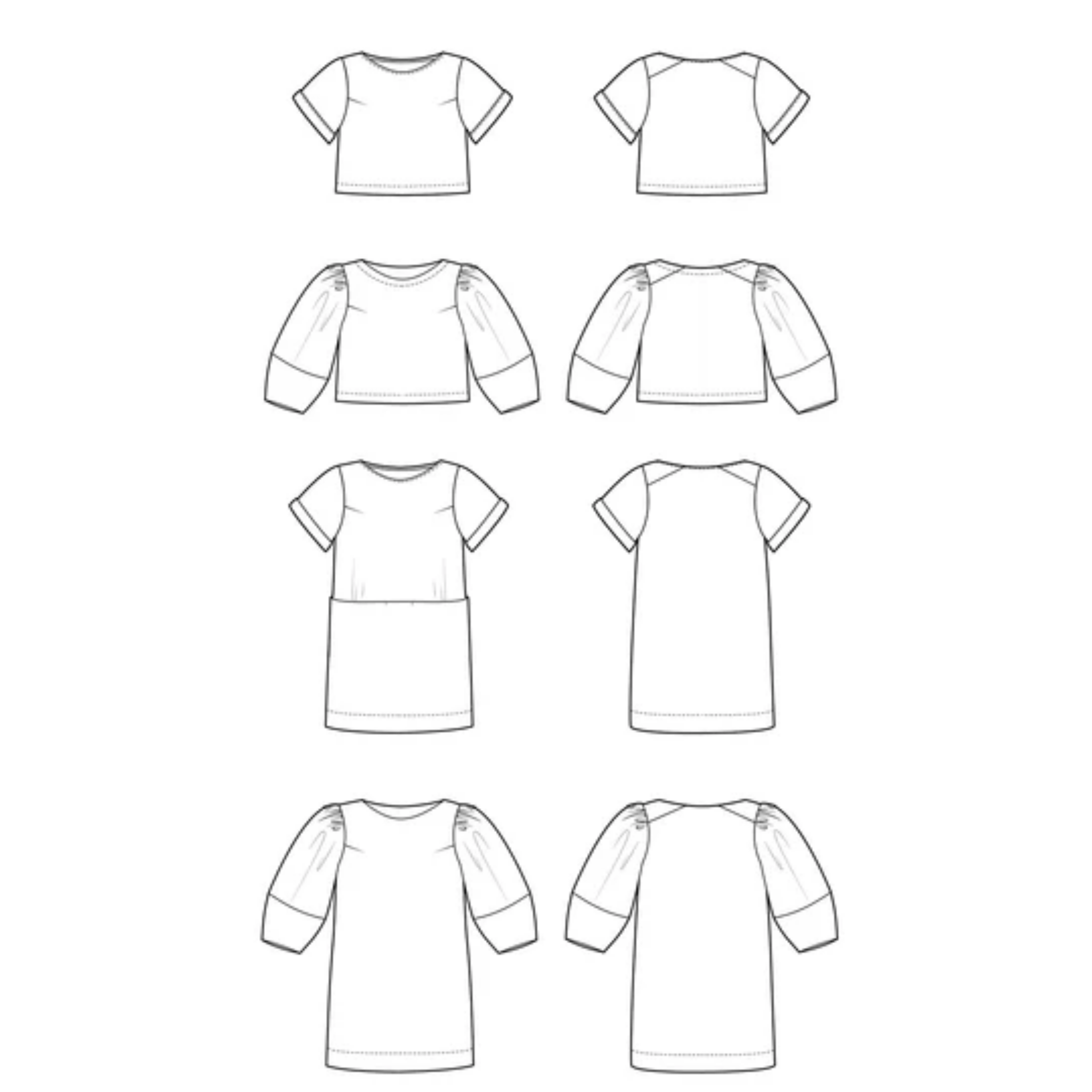 Cielo Top & Dress Sewing Pattern