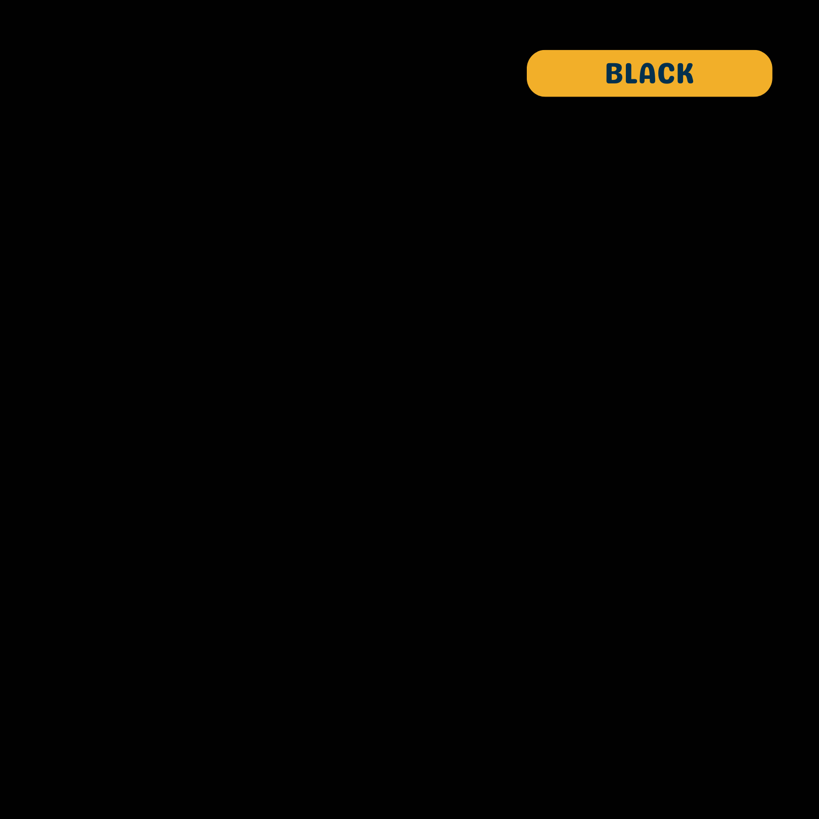 Solid black quilting cotton — Andover Century Solids. 44/45in.