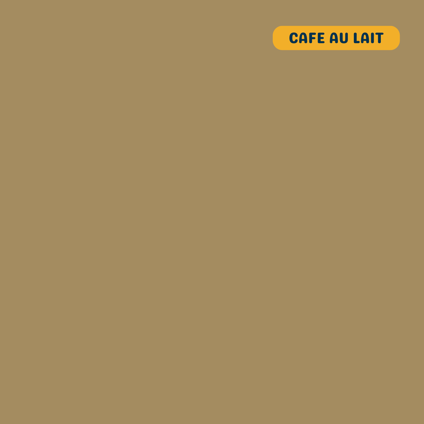 Solid cafe au lait (brown-beige) quilting cotton — Andover Century Solids. 44/45in.