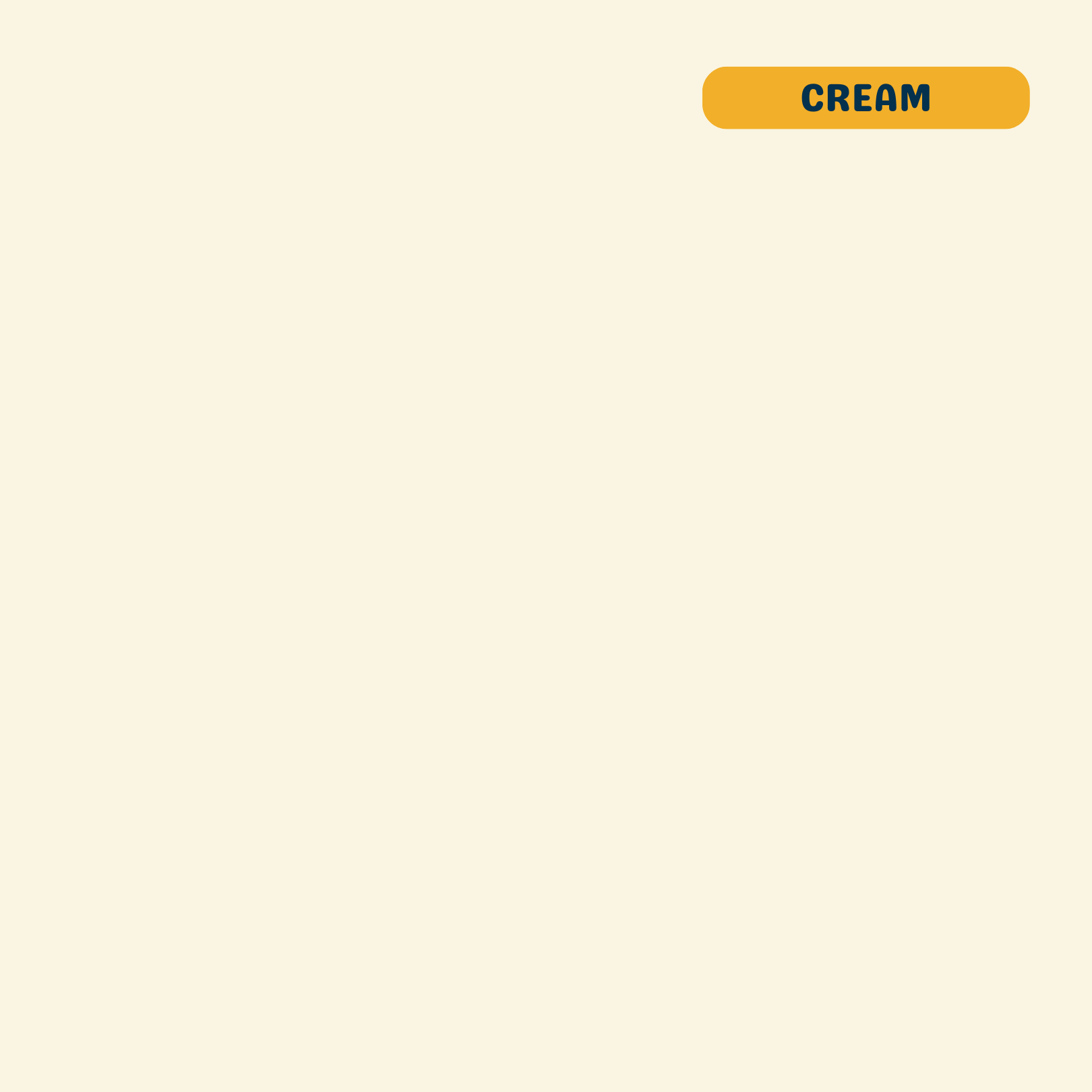 Solid cream (light beige) quilting cotton — Andover Century Solids. 44/45in.