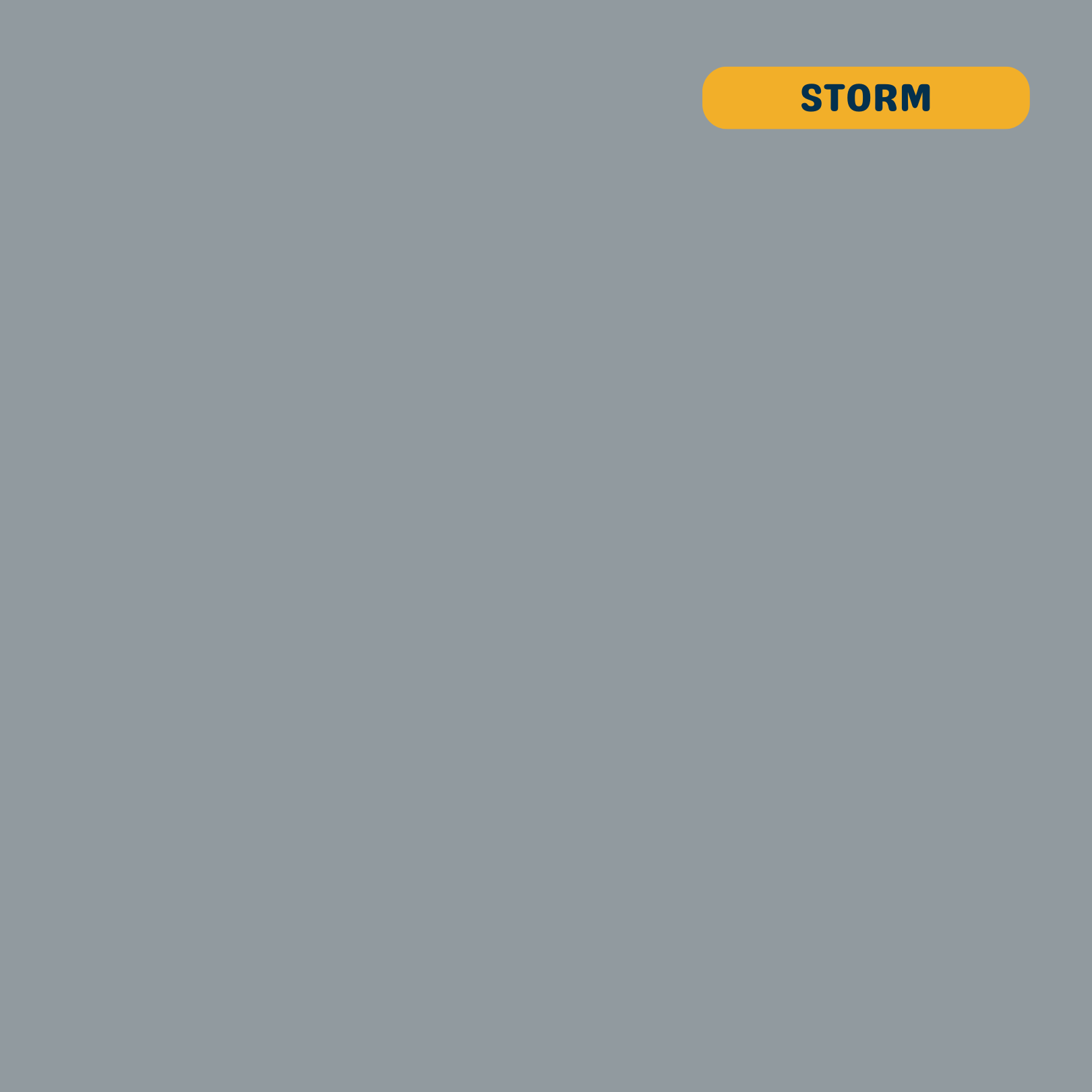 Solid storm (blue-grey) quilting cotton — Andover Century Solids. 44/45in.