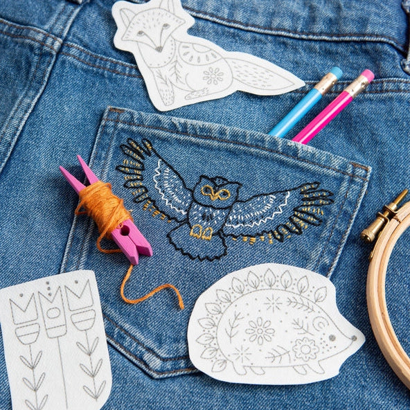 Woodland Folk Stick & Stitch Embroidery Pack