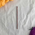Knit Picks Rainbow Wood crochet hook – polished laminated birch, deeply grooved tip