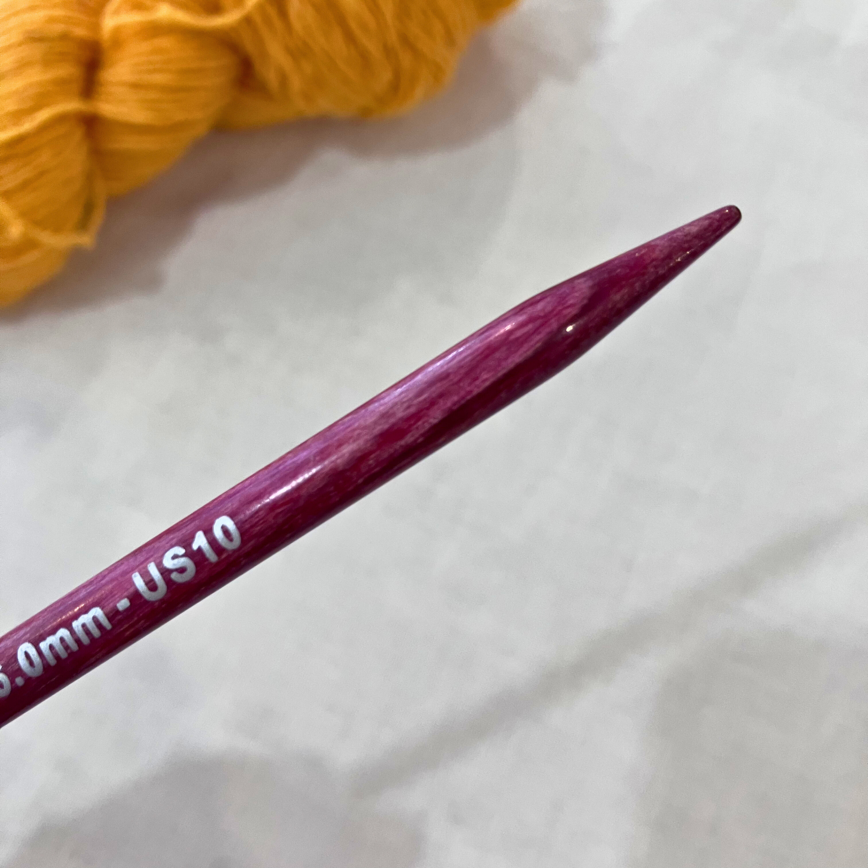 KnitPro Dreamz interchangeable tip close-up – smooth join, no snagging