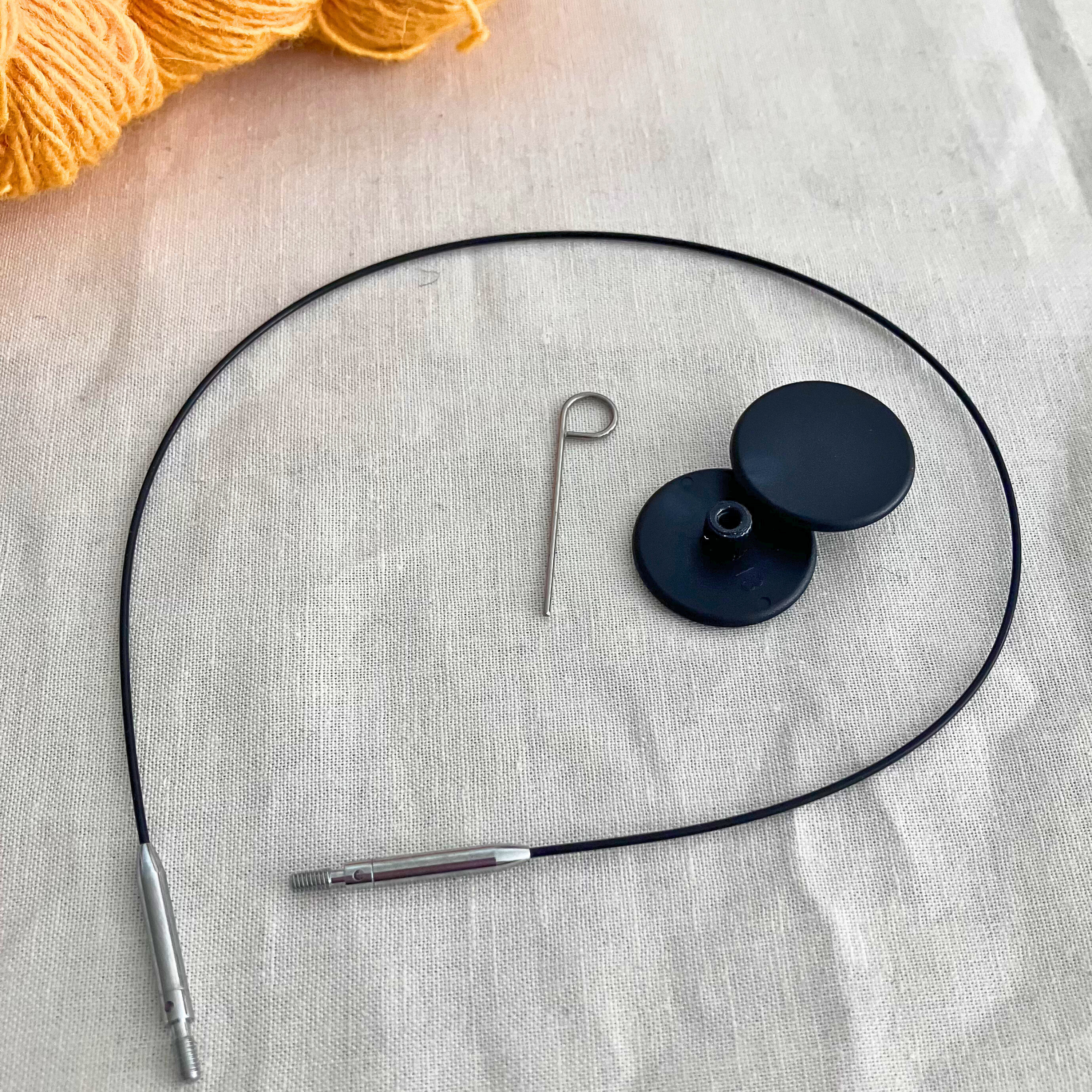 KnitPro Thin & Flex cable close-up – thin profile for small circumference knitting