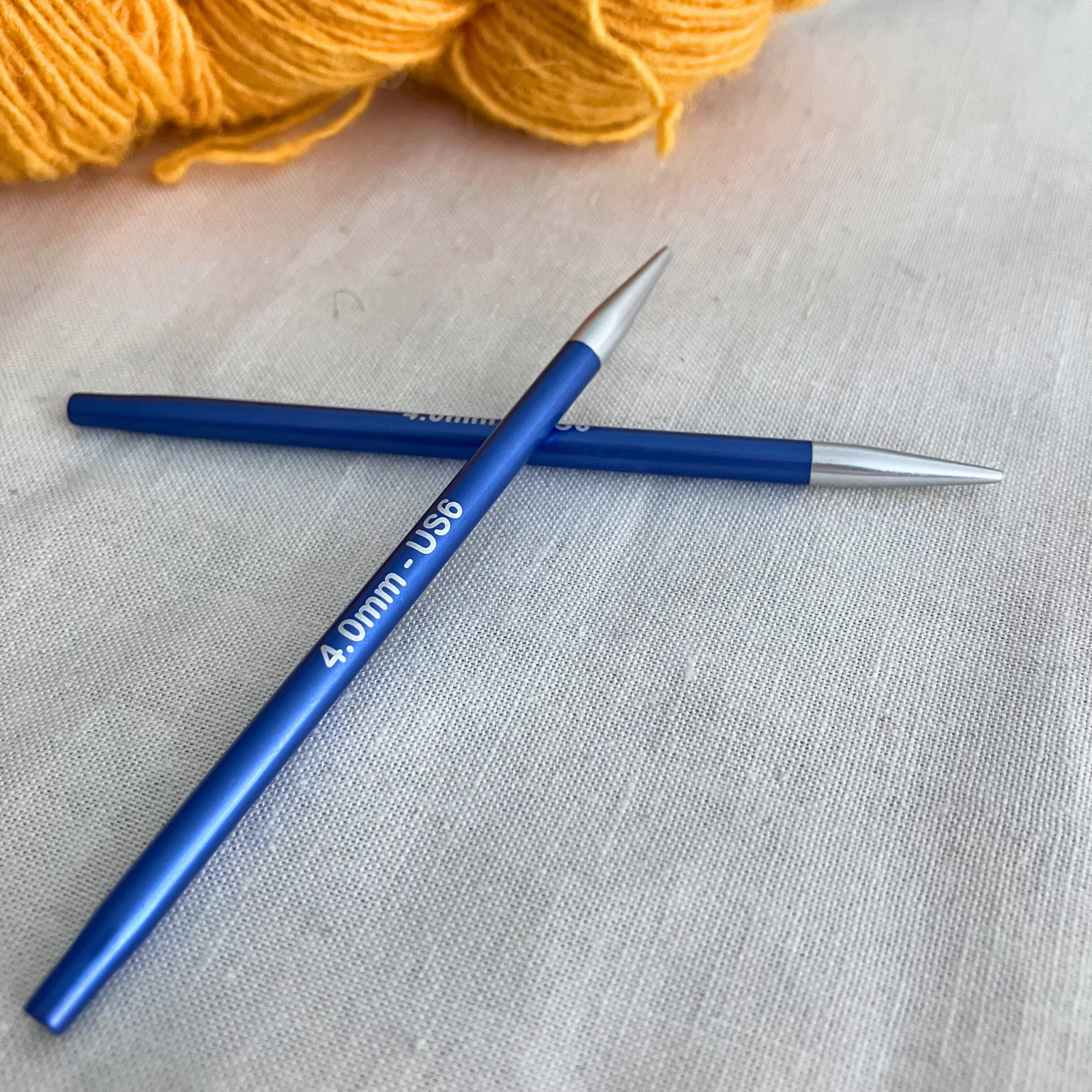 KnitPro Zing 4-inch tips close-up – sharp tapered point for precision knitting
