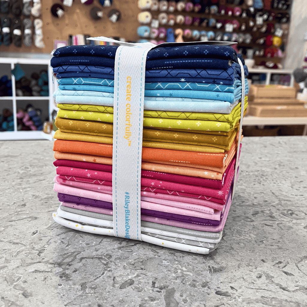 Riley Blake Design — Essence Collection — 30 x fat quarter cotton bundle. Basics & blenders.