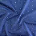 100% cotton quilting fabric — small stars on dark blue. 44/45in width.