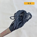 100% Cotton 6-Strand Embroidery Floss — mid-dark grey (2 - Charcoal). Hand-Dyed. 10m.