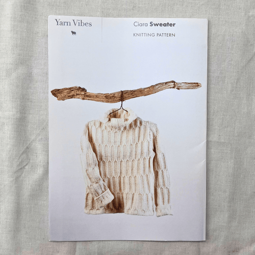 CIARA Sweater knitting pattern by Yarn Vibes — adult seamless sweater knitting pattern