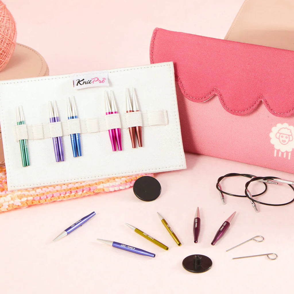 KnitPro Zing Mini interchangeable needle set – 2-inch tips, sizes 3.0–6.0mm, for small projects
